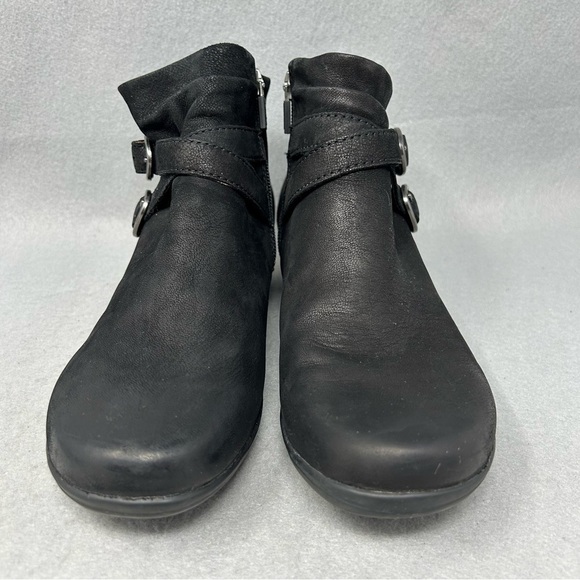 Dansko Boots Womens Size 38 7.5-8 Black Faithe Buckle Detail Ankle Bootie Casual - Picture 7 of 13